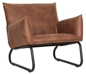 Lounge Chair Snake,82x81x65 Cm, Carlitto Cognac
