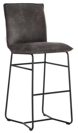 Bar Chair Delaware,117x45x55 Cm, Carlitto Charcoal