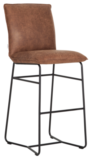 Bar Chair Delaware,117x45x55 Cm, Carlitto Cognac