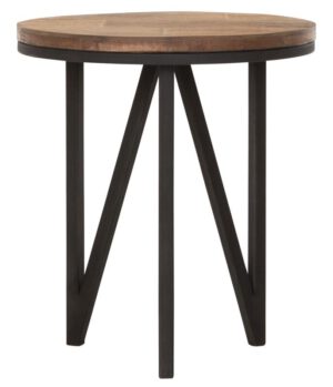 Coffee Table Odeon Round Small,45xØ40 Cm, Recycled Teakwood