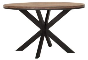 Dining Table Odeon Round,78xØ130 Cm, Recycled Teakwood
