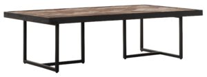 Coffee Table Criss Cross Rectangular,35x120x70 Cm, Mixed Wood