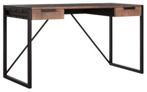 Writing Desk Cosmo, 2 Drawers,76x140x60 Cm, Recycled Teakwood