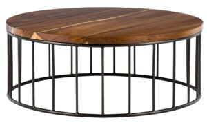 Coffee Table Flare Round,35xØ90 Cm, Suar Wood
