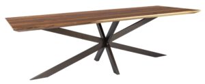 Dining Table Flare Rectangular 250 (Knock Down Leg),78x250x100 Cm, Suar Wood
