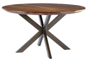Dining Table Flare Round (Knock Down Leg),78xØ130 Cm, Suar Wood