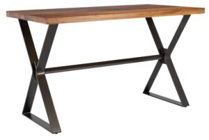 Counter Table Flare (Knock Down Leg),90x150x80 Cm, Suar Wood