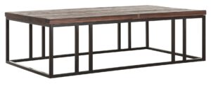 Coffee Table Timber Rectangular,35x120x70 Cm, Mixed Wood