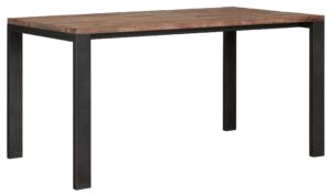 Dining Table Tracks,78x150x90 Cm, 3 Cm Recycled Teakwood Top